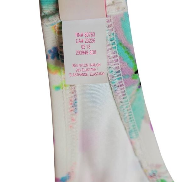 Victoria’s Secret 34DD Medium Bottom Pastel Floral Bandeau Bikini Swim Set - Picture 6 of 12